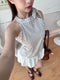 Halter Neck Design Polka Dot Tops